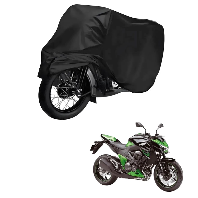 Capa de Cobrir Moto em Couro Impermeável Anti-Uv Protetora Anti-Risco para Kawasaki Z 800