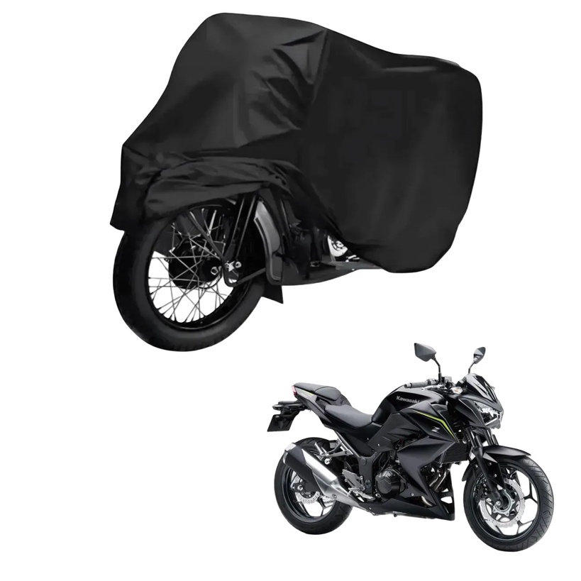 Capa de Cobrir Moto em Couro Impermeável Anti-Uv Protetora Anti-Risco para Kawasaki Z 300