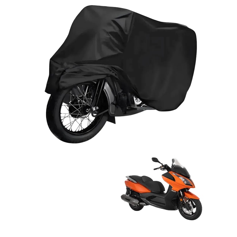 Capa de Cobrir Moto em Couro Impermeável Anti-Uv Protetora Anti-Risco para Kymco Downtown 300i