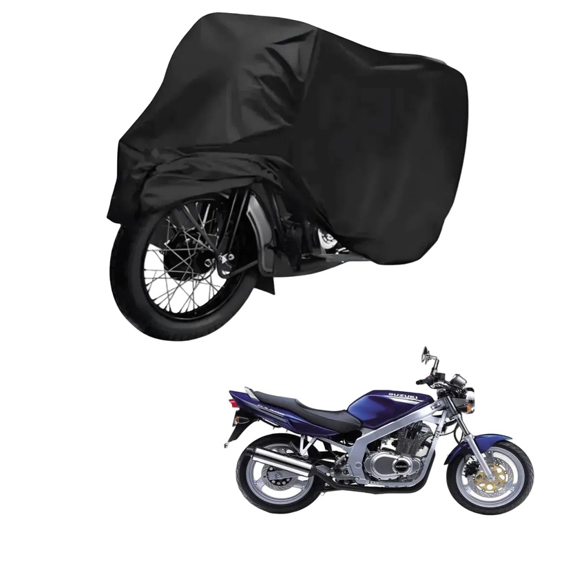 Capa de Cobrir Moto em Couro Impermeável Anti-Uv Protetora Anti-Risco para Suzuki GS 500