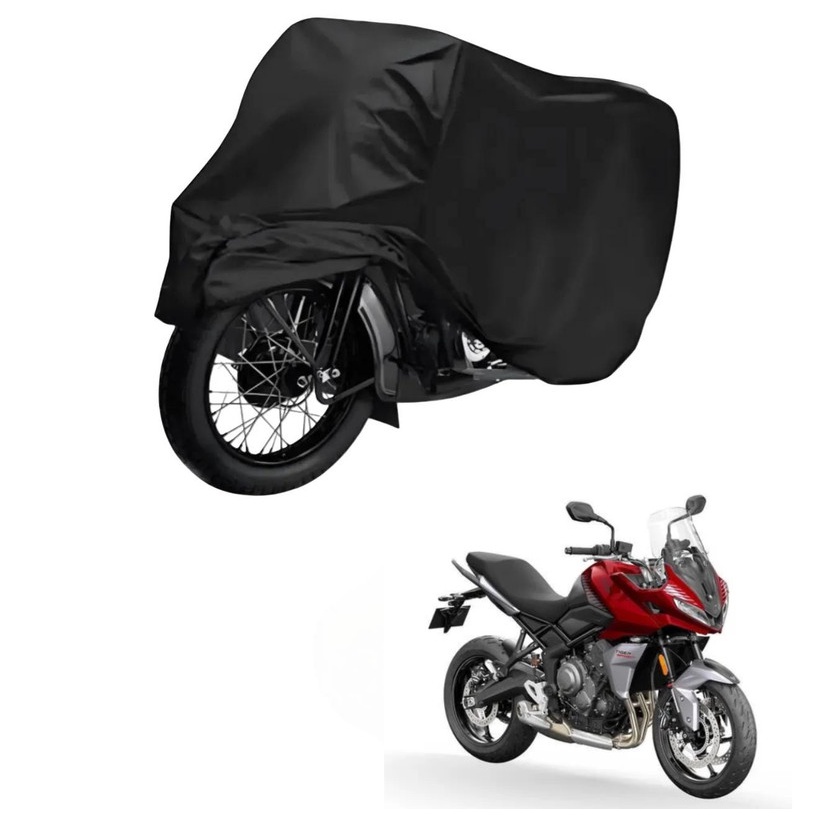Capa de Cobrir Moto em Couro Impermeável Anti-Uv Protetora Anti-Risco para Triumph Tiger 660 Sport