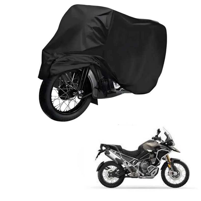 Capa de Cobrir Moto em Couro Impermeável Anti-Uv Protetora Anti-Risco para Triumph Tiger 1200 Rally Pro