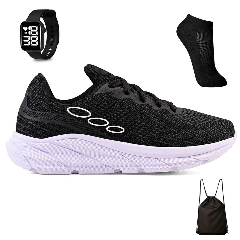 Kit Tenis Esportivo Masculino Feminino Academia Treino + Mochila Meia e Relogio em Oferta na Shopee