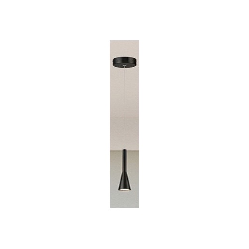 Arandela Preta Luxo Branco Quente Estilo Cone Brilhante