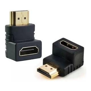 Adaptador Hdmi 90 Graus L Macho X Fêmea 1.4 P Tv 4k Parede