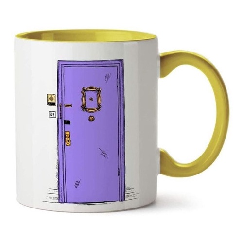 CANECA + CAIXINHA PARA PRESENTE Xícara P Presentear Fã Seriado Friends Porta Roxa