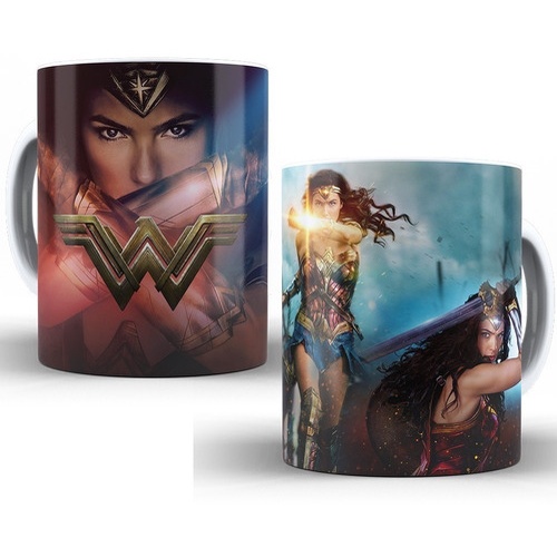 CANECA + CAIXINHA PARA PRESENTE Mulher Maravilha Filme Presente