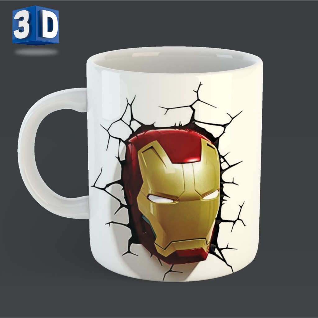 CANECA + CAIXINHA PARA PRESENTE  Homem De Ferro Lindo Presente Nova Coleção