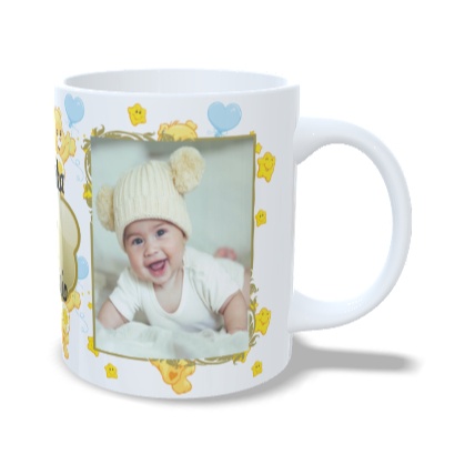 CANECA + CAIXINHA PARA PRESENTE lembrancinha Mande sua Foto personalizada chá de bebê meu primeiro aniversário premium