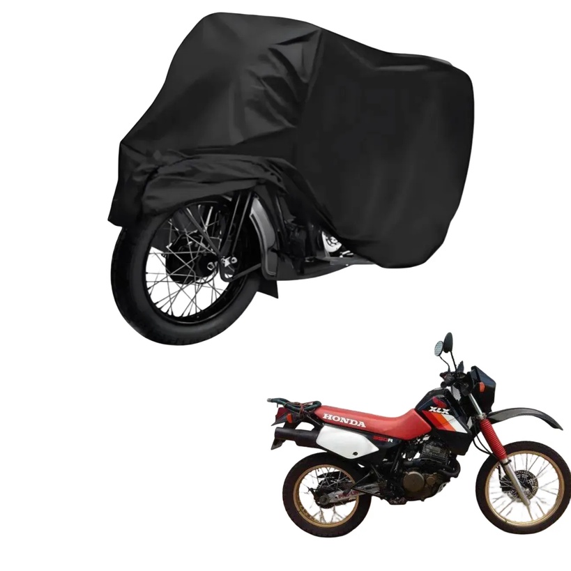 Capa de Cobrir Moto em Couro Impermeável Anti-Uv Protetora Anti-Risco para Honda XLX 350 R