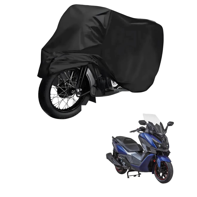 Capa de Cobrir Moto em Couro Impermeável Anti-Uv Protetora Anti-Risco para Dafra Cruisym 300