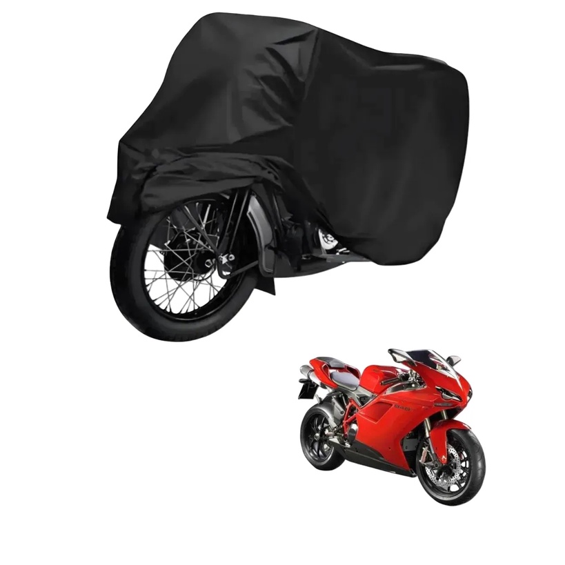 Capa de Cobrir Moto em Couro Impermeável Anti-Uv Protetora Anti-Risco para Ducati Superbike 848