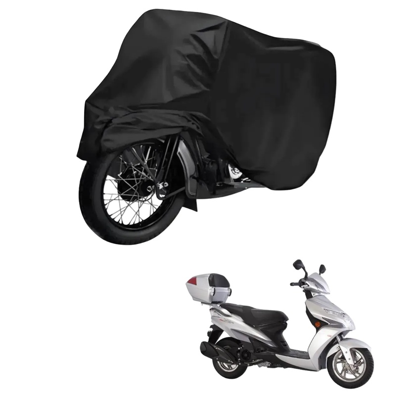 Capa de Cobrir Moto em Couro Impermeável Anti-Uv Protetora Anti-Risco para Haojue VR 150