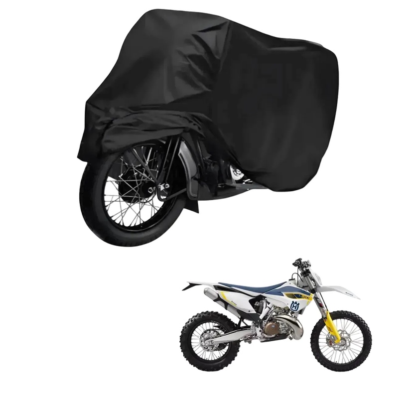 Capa de Cobrir Moto em Couro Impermeável Anti-Uv Protetora Anti-Risco para Husqvarna TE 300