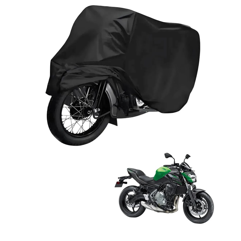 Capa de Cobrir Moto em Couro Impermeável Anti-Uv Protetora Anti-Risco para Kawasaki Z 650