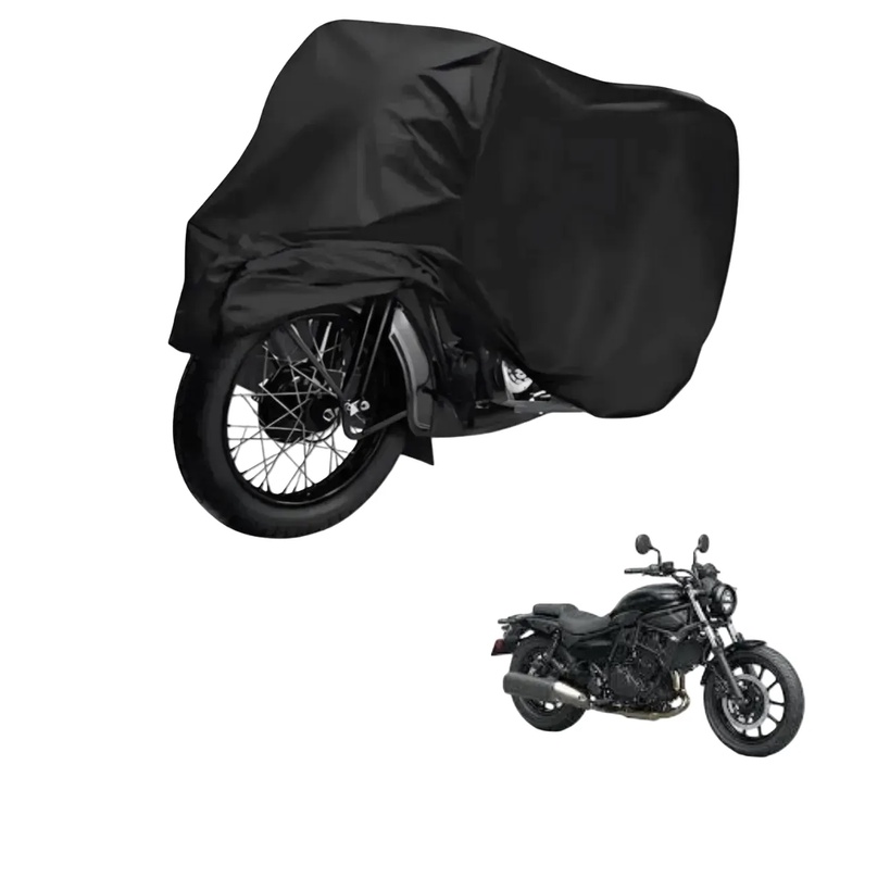 Capa de Cobrir Moto em Couro Impermeável Anti-Uv Protetora Anti-Risco para Kawasaki Eliminator 500 SE