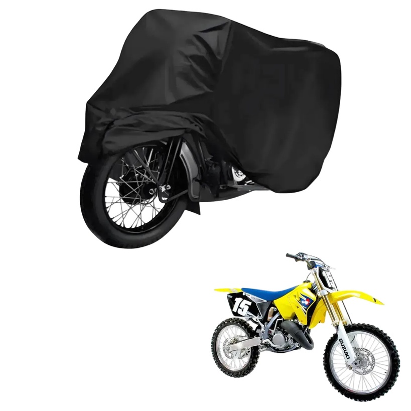 Capa de Cobrir Moto em Couro Impermeável Anti-Uv Protetora Anti-Risco para Suzuki RM 125