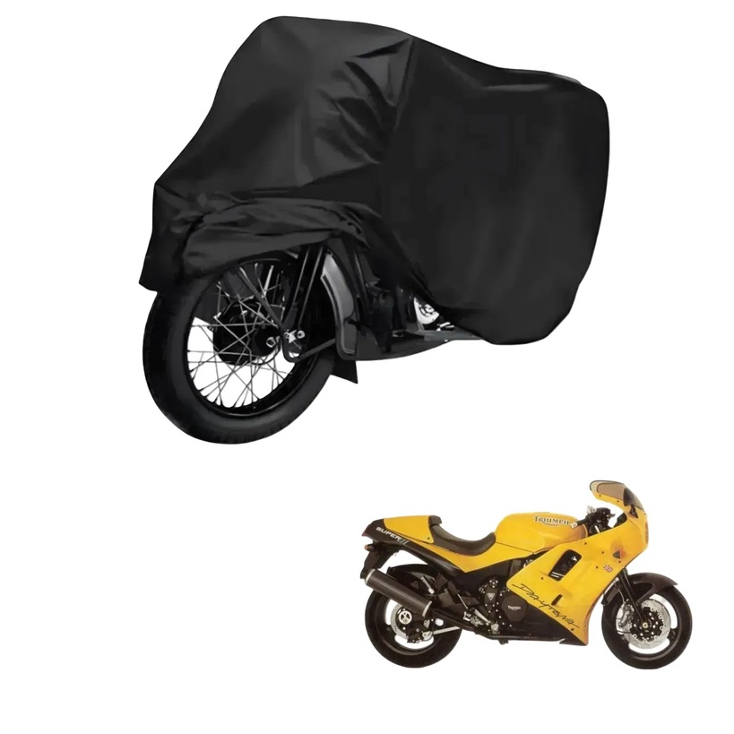 Capa de Cobrir Moto em Couro Impermeável Anti-Uv Protetora Anti-Risco para Triumph Daytona Super III