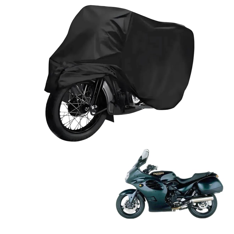 Capa de Cobrir Moto em Couro Impermeável Anti-Uv Protetora Anti-Risco para Triumph Trophy 900