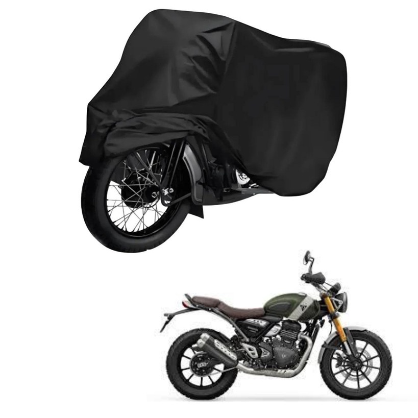 Capa de Cobrir Moto em Couro Impermeável Anti-Uv Protetora Anti-Risco para Triumph Scrambler 400 X