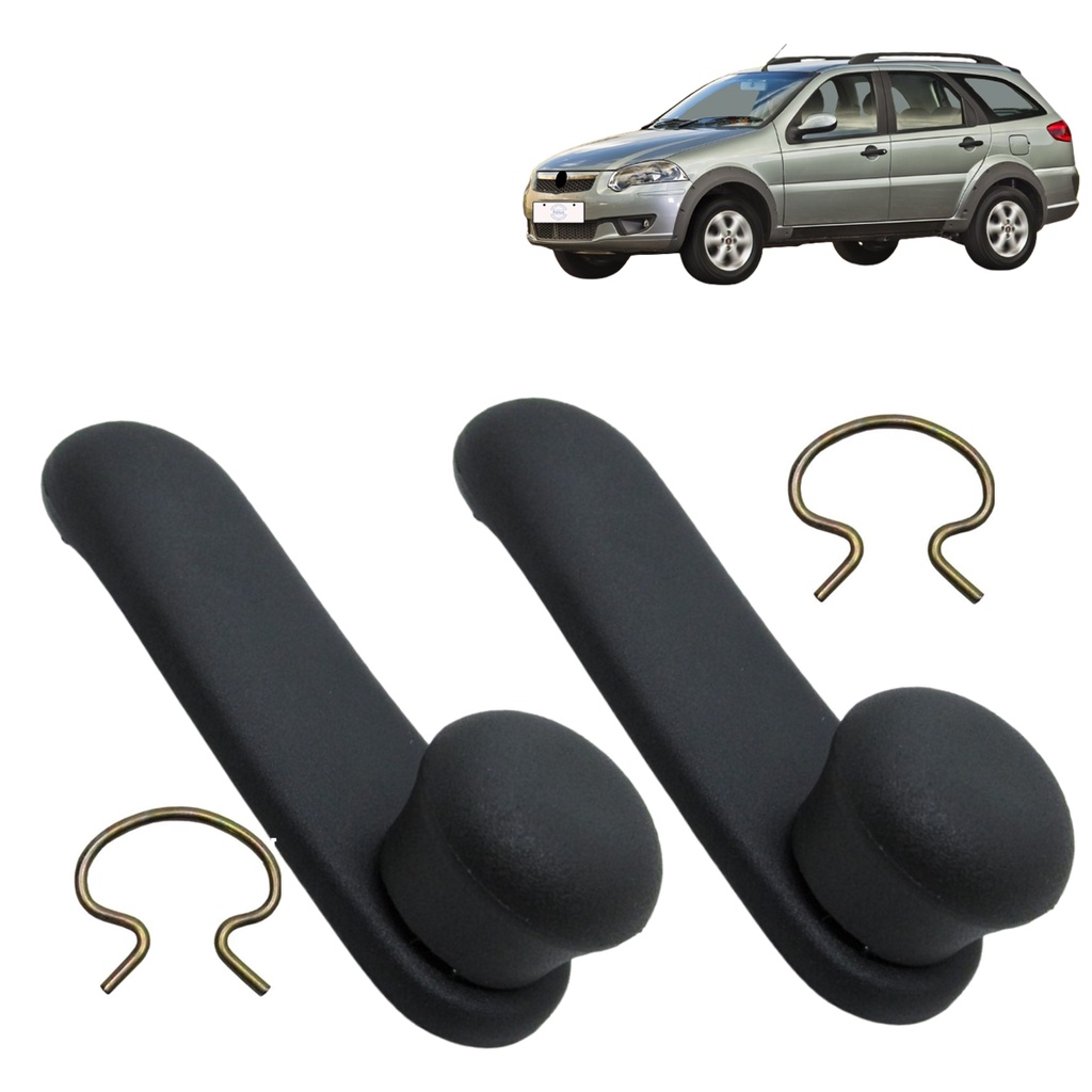 Par Manivelas do Vidro Palio Weekend 2008-2020 Preta em Oferta na Shopee