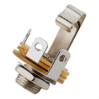 Jack Conector Femea Mono P10 Circuito Fechado Violão Guitarra em Oferta na Shopee