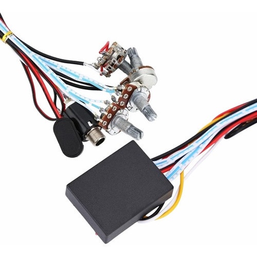 Preamp Ativo p/ Baixo Elétrico Pré Amplificador 2 Bandas 4 Potenciômetros