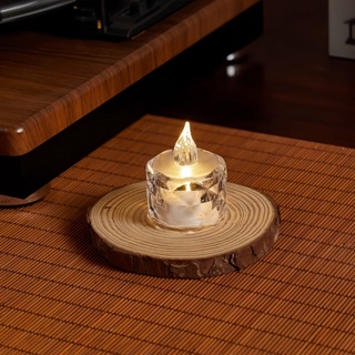 20 Peças Mini Hengling Cristal Transparente Velas Luz Led Eletrônica Decorativa em Oferta na Shopee