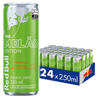Pack De 24 Latas Red Bull Energético, Maracujá E Melão 250ml em Oferta na Shopee
