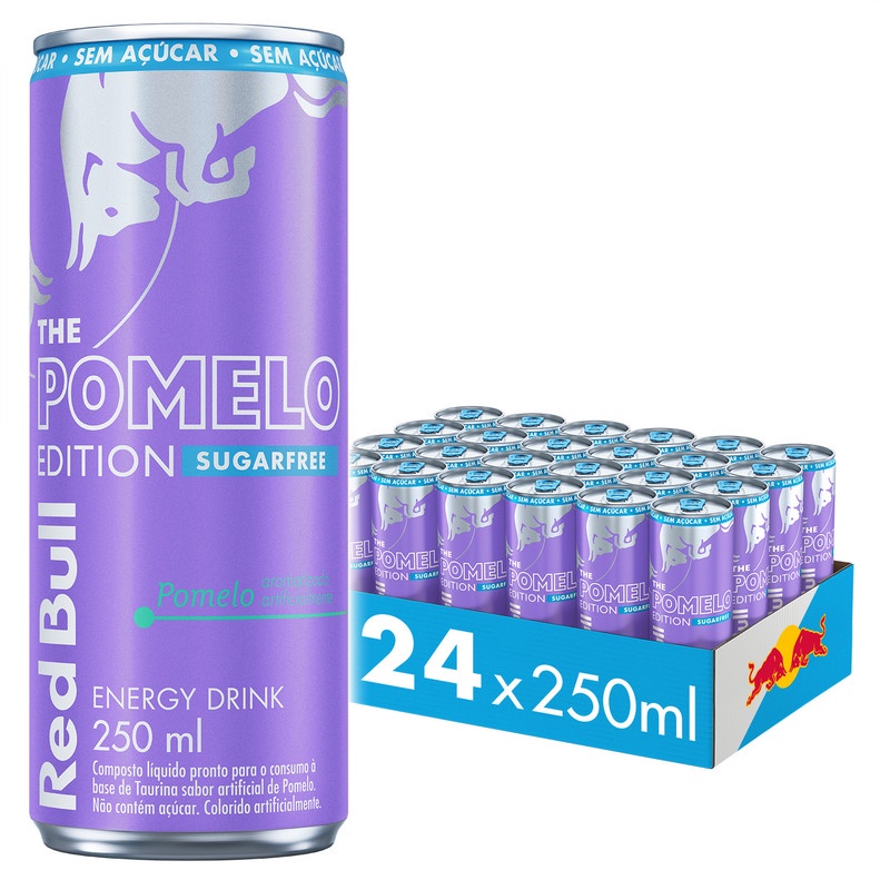 Pack de 24 latas Red Bull Energético, Pomelo, Sem Açúcar, 250ml em Oferta na Shopee