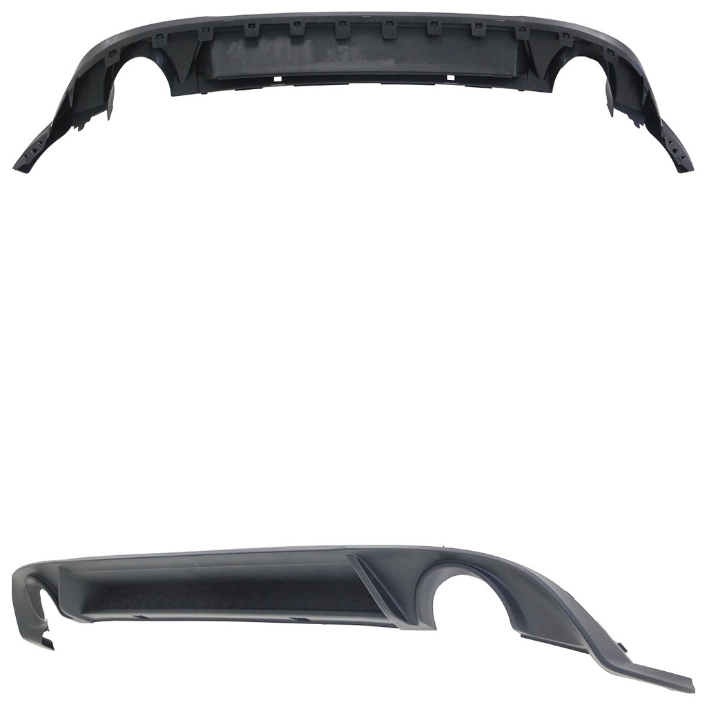 Detalhes do Spoiler Parachoque Golf GTI 2018 2019 Traseiro Preto Texturizado