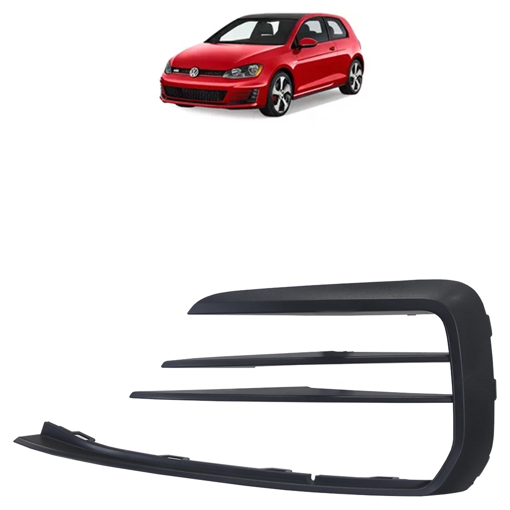 Grade Moldura Farol de Milha Golf 2019 Inferior Preto Com Furo em Oferta na Shopee