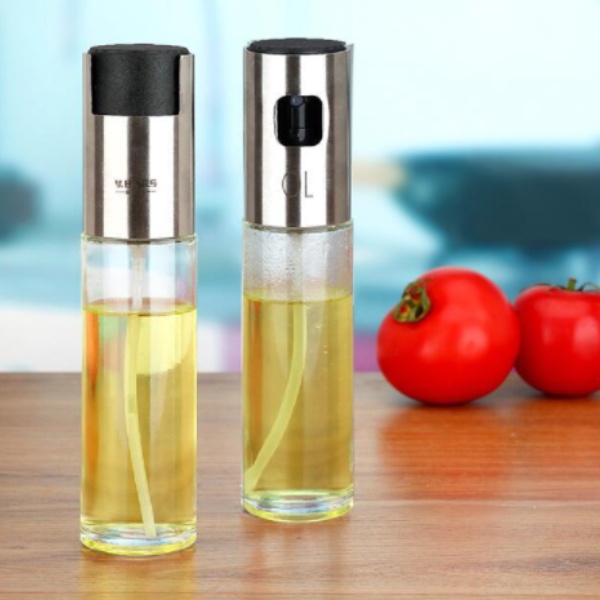 Spray Pulverizador Vidro Inox Borrifador Azeite Vinagre Essenciais Pratos Para Cozinha em Oferta na Shopee