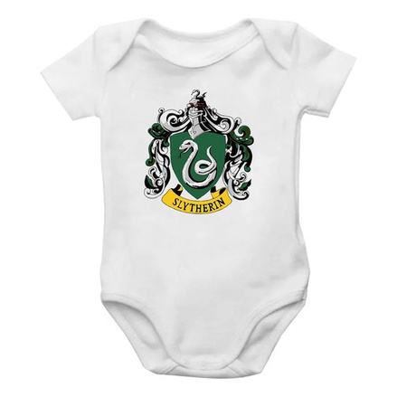 Body Bebê Infantil Casa Sonserina (harry Potter)