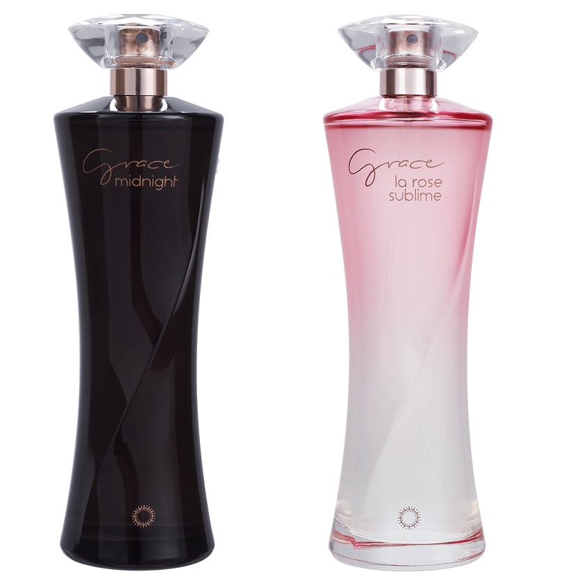 Grace Midnight Hinode Deo Colônia 100ml + Grace La Rose Sublime Deo Colônia 100ml