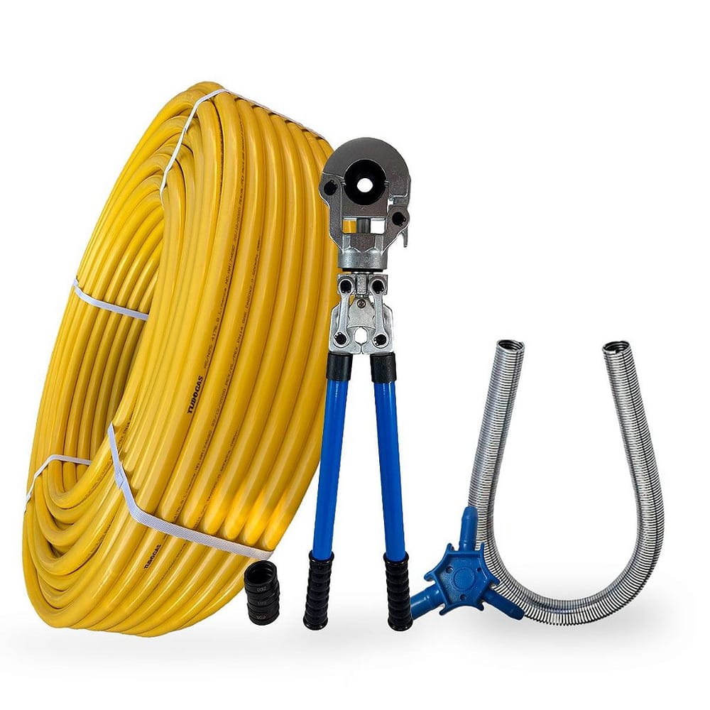 Kit 50 M Tubo Pex 16mm + Alicate + Escareador + Mola 16mm