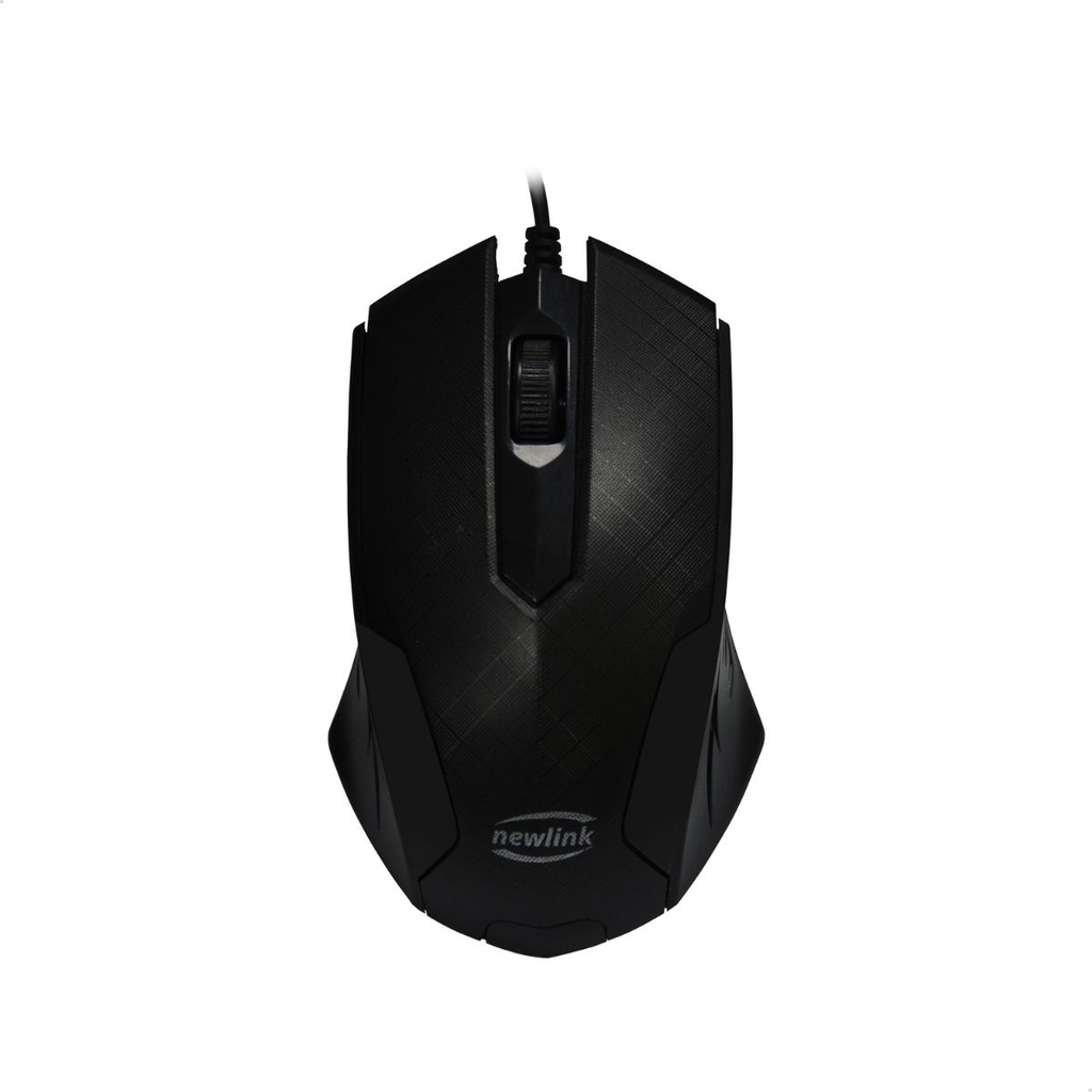 Mouse Grid USB Newlink com 3 Botões 1000 DPI Preto