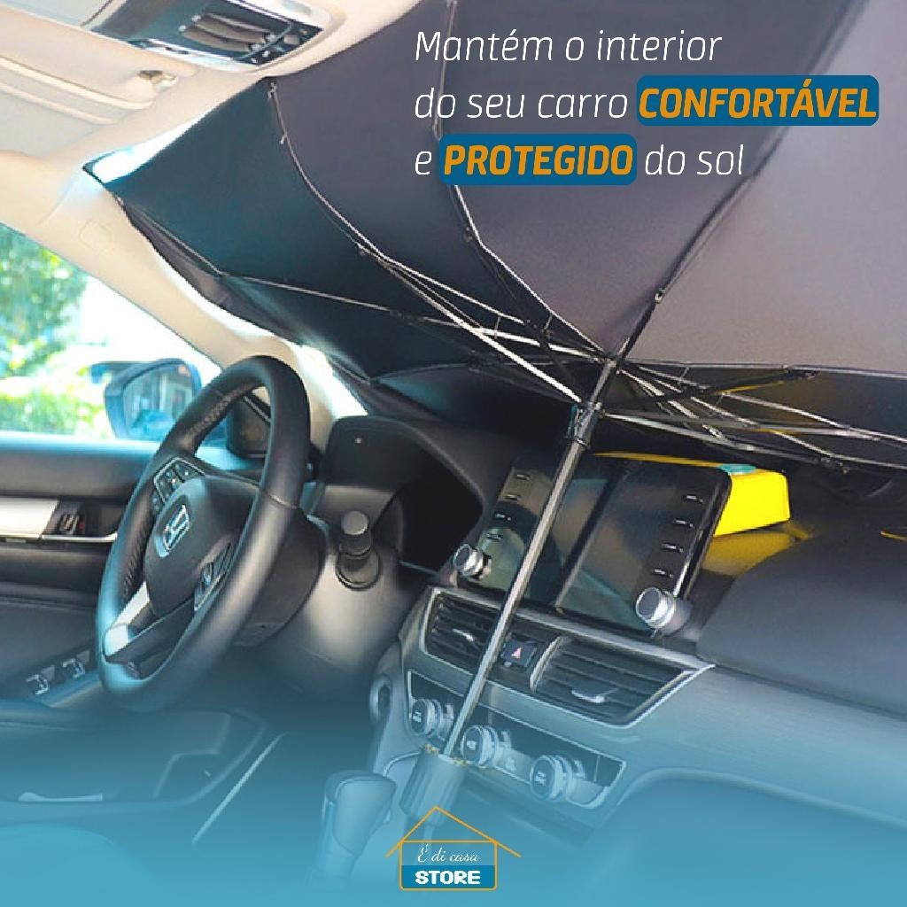 Protetor Solar Carro Para-brisa Quebra-sol Retrátil Com Uv