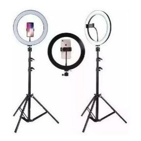 Iluminador Ring Light 10 Polegadas 25W 26cm com Tripé 120 Leds