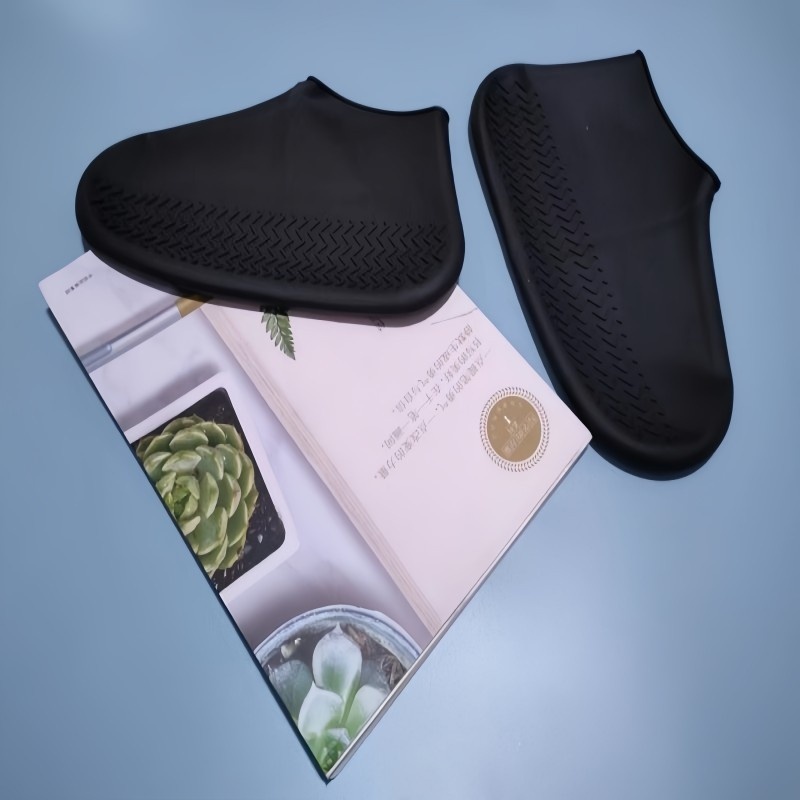 4 Peças M Protetor De Sapato Calçado Silicone Impermeável Para Chuva Tênis Antiderrapante Reutilizável