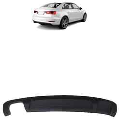 Spoiler Parachoque Traseiro A3 Sedan 2014 2015 2016 Preto Texturizado