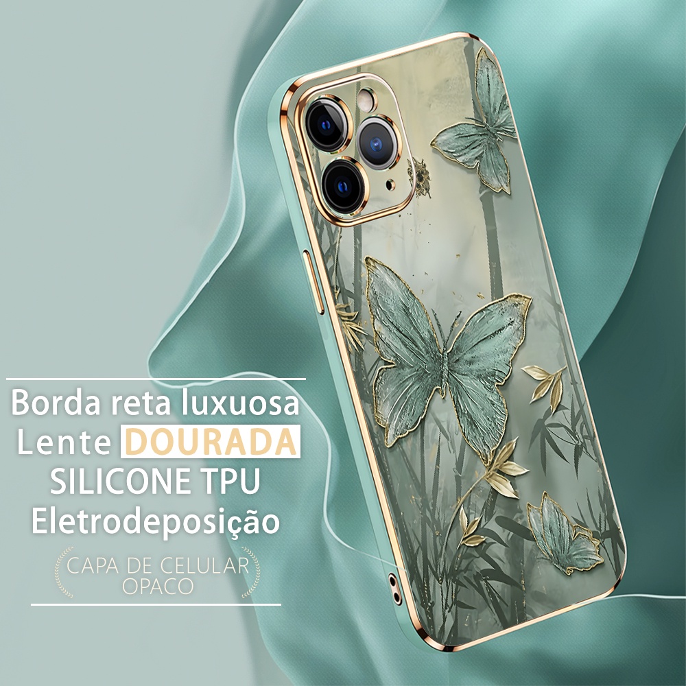 Capa Para Capinha Motorola Moto E13 Borboleta Bonita De Celular 1184 - detalhe