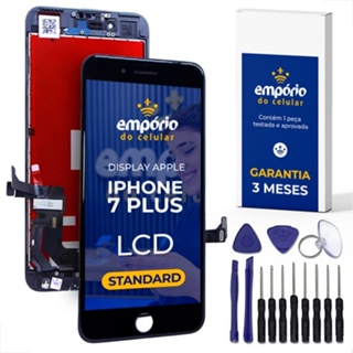 Tela Iphone 7 Plus Compatível Apple Display Frontal Touch Empório do Celular Standard + Kit instalação ferramentas em Oferta na Shopee