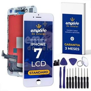 Tela Iphone 7 7G Compatível Apple Display Frontal Touch Empório do Celular Standard + Kit instalação ferramentas em Oferta na Shopee