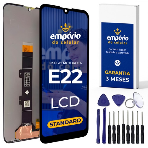 Tela Moto E22 Compatível Motorola Display Frontal Empório do Celular Standard + Kit ferramentas em Oferta na Shopee