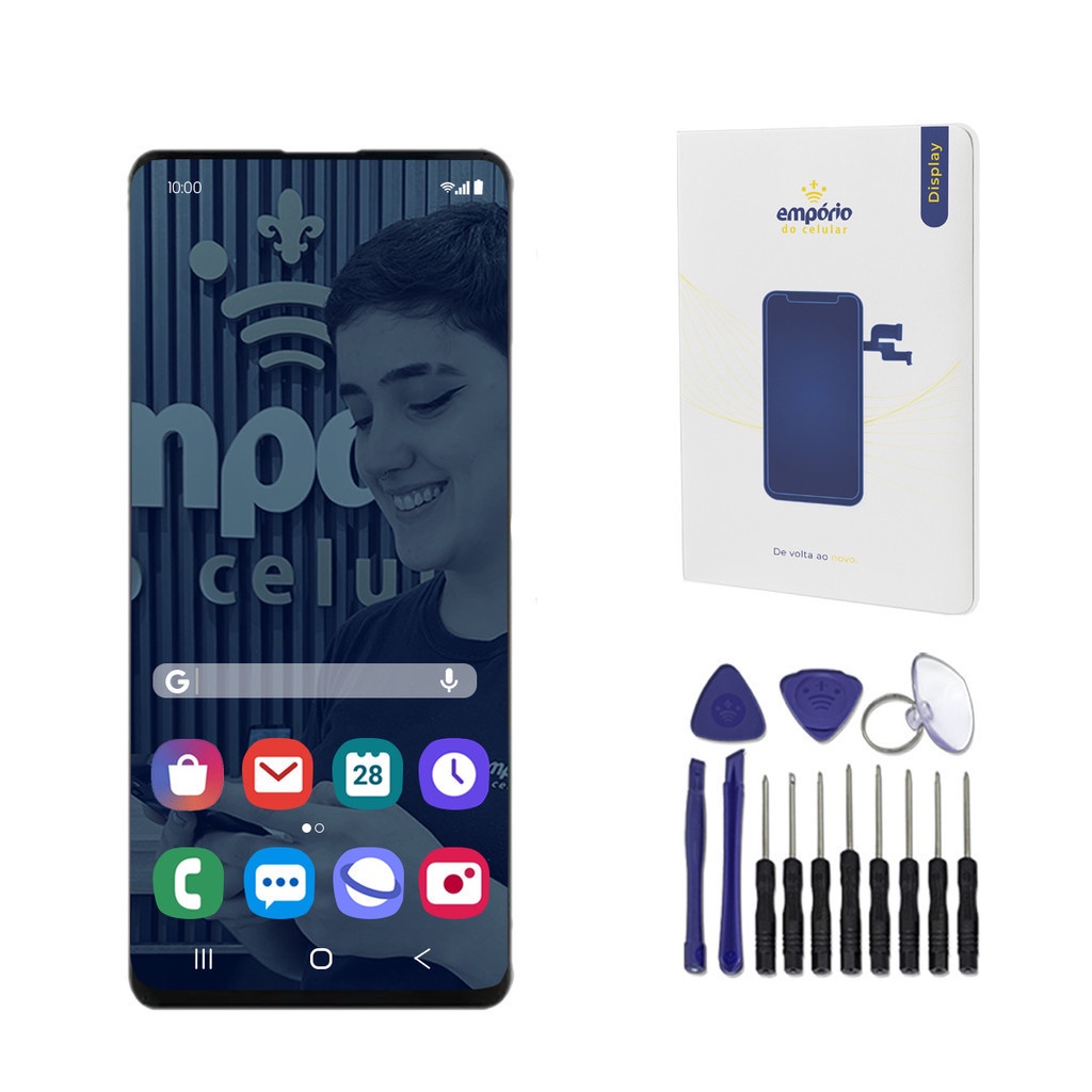 Tela A21S Galaxy Compatível Samsung Display Frontal Empórido do Celular Standard + Kit ferramentas em Oferta na Shopee