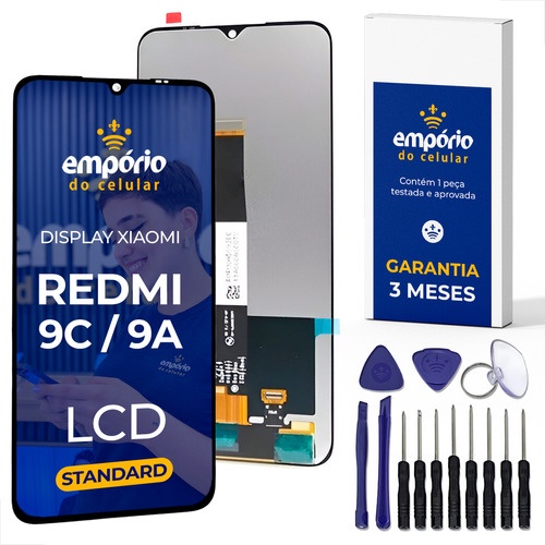 Tela Xiaomi 9C 9A Compatível Redmi Display Frontal Empórido do Celular Standard + Kit ferramentas em Oferta na Shopee