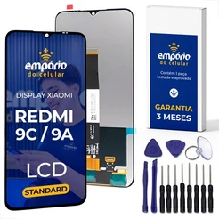 Tela Xiaomi 9C 9A Compatível Redmi Display Frontal Empórido do Celular Standard + Kit ferramentas