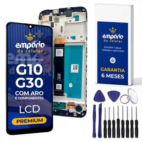 Tela Moto G10 G30 Power Compatível Motorola Display Frontal Empório do Celular Premium + Kit ferramentas em Oferta na Shopee