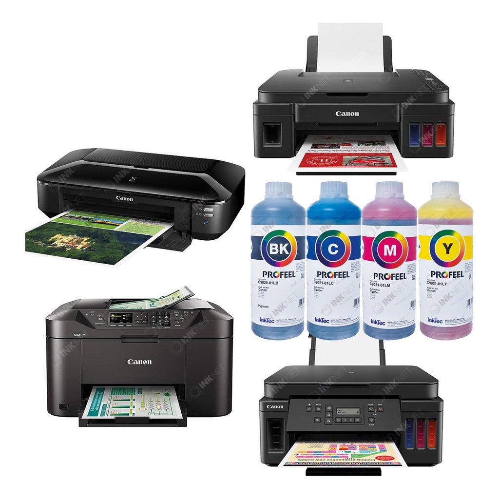 Tinta Inktec Profeel C9020-pig C9021-corante para Megatank Maxify 250ml opções de 5 cores